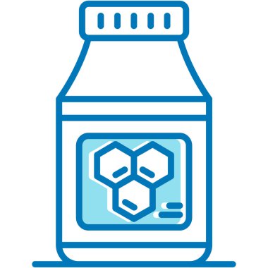 Kimyasal matara. Basit illüstrasyon