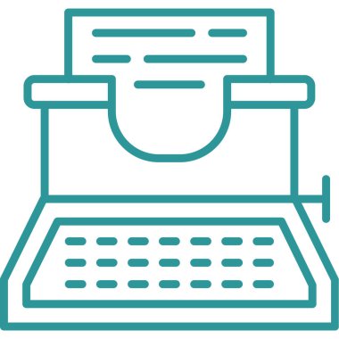 Daktilo simge vektör çizim