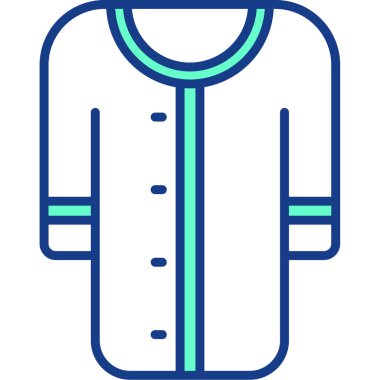 Ceket. Web simgesi basit illüstrasyon