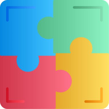 Bulmaca simgesi vektör çizimi