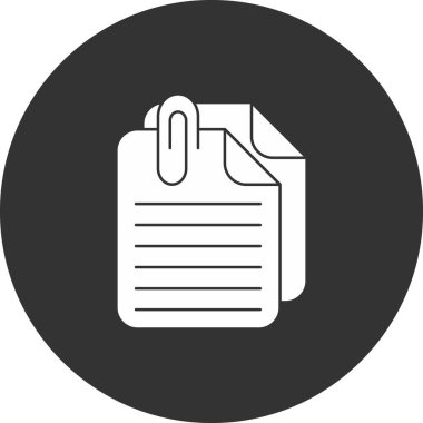 Belge simgesinin vektör illüstrasyonu