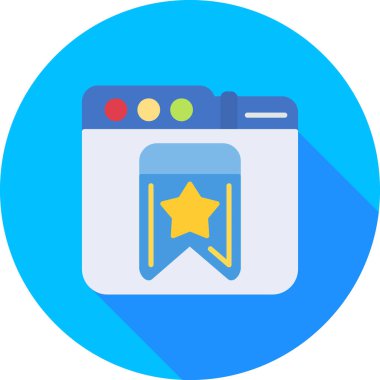 Rozet. Web simgesi basit illüstrasyon