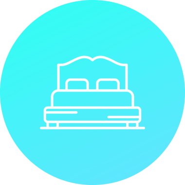 eşsiz yatak vektör simgesi