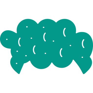 konuşma balonu karikatürü izole vektör tasarımı