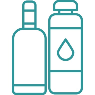 Şişe. Web simgesi basit illüstrasyon