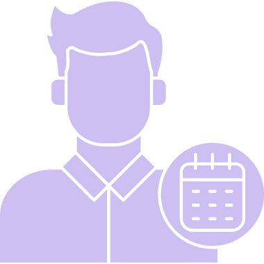 İş adamı simgesinin vektör illüstrasyonu