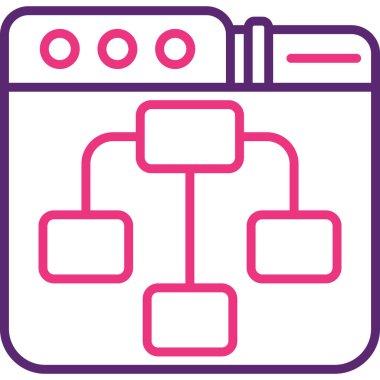 Yazıcı. Web simgesi basit illüstrasyon