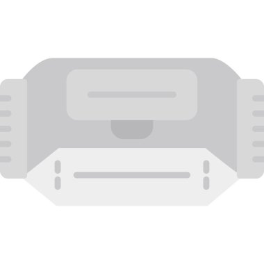 Modern ofis masasının düz vektör çizimi