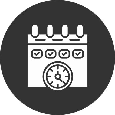 Alarm saat simgesi vektörü web ve mobil uygulama tasarımınız için beyaz arkaplanda izole edildi