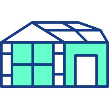 Ev. Web simgesi basit illüstrasyon