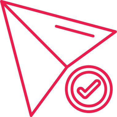 ok simgesinin vektör illüstrasyonu