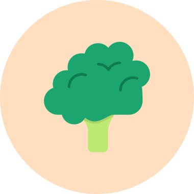 Brokoli ikonu vektörü. Web siteniz için sebze çizimi