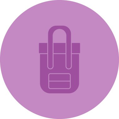 Bir torba simgesinin vektör illüstrasyonu