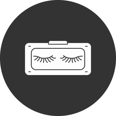 Güzellik göz makyajı - makyaj simgesi, taslak biçimi