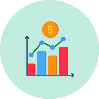 iş grafiği vektör simgesi