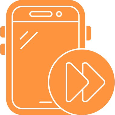 Akıllı telefon. Web simgesi basit illüstrasyon