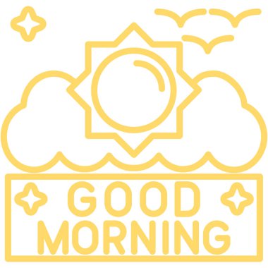 Günaydın illüstrasyon vektör