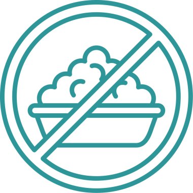 besin simgesi vektör illüstrasyonu yok