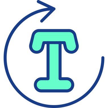 Tek bir simgenin vektör illüstrasyonu