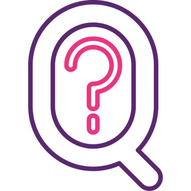 Soru işareti vektör illüstrasyonu