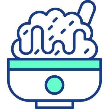 Kase kase ikonu doldurulmuş taslak biçiminde