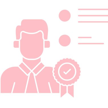 Moda Biçimli Avatar Simgesi İzole Arkaplan