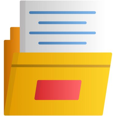 belge dosya simgesi düz biçimli