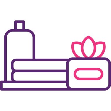 Güzellik ve moda simgelerinin vektör çizimi