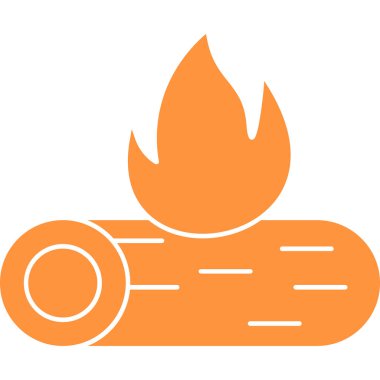 Yangın. Web simgesi basit illüstrasyon