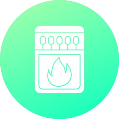 gaz sobası simgesi modada izole edilmiş arkaplan