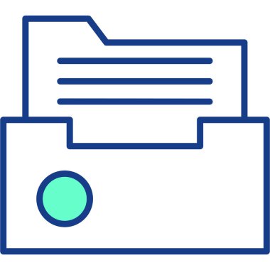 Belge. Web simgesi basit illüstrasyon