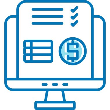 Ödeme ödeme kredi ikonu ana hatları biçiminde