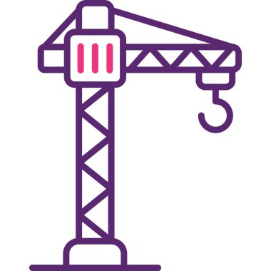 Bina. Web simgesi basit illüstrasyon