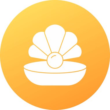 İnci Web simgesi vektör illüstrasyonu