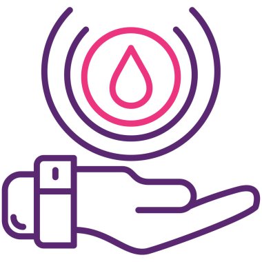 Kan bağışı kutsal kişilerin resmi, vektör çizim