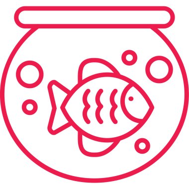 Balık. Web simgesi basit illüstrasyon