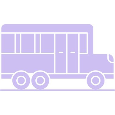 Bir kamyon simgesinin vektör çizimi