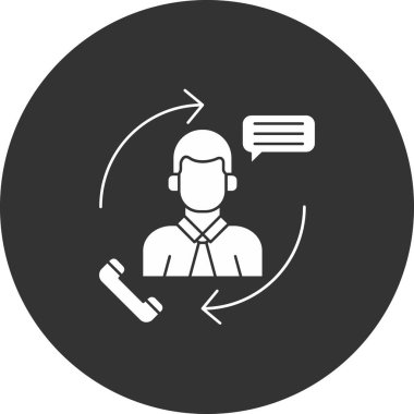 vektör çağrı merkezi illüstrasyonu