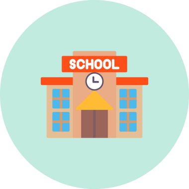 okul oluşturma vektör simgesi