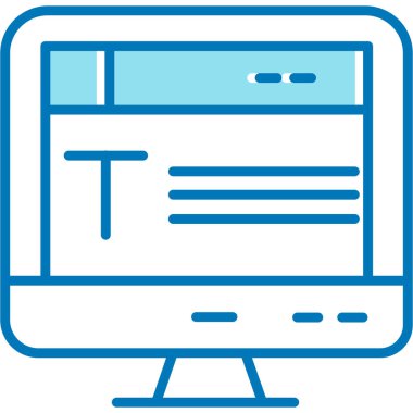 Web sayfası tasarım simgesi - taslak biçimi