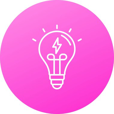 Ampul simgesinin vektör illüstrasyonu