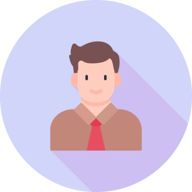 avatar erkek kişi simgesi düz stil