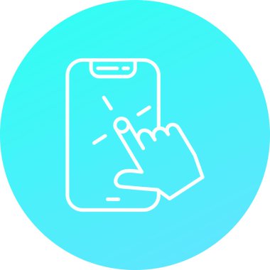 Telefon simgesinin vektör illüstrasyonu