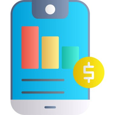 grafik simgesi vektör illüstrasyon tasarımlı akıllı telefon