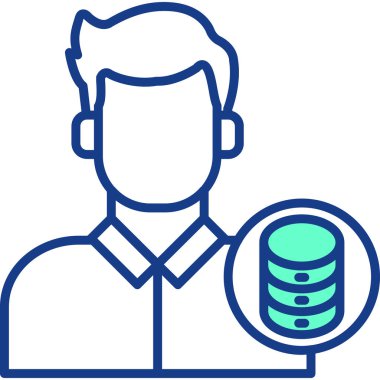 Seo simgesinin vektör illüstrasyonu