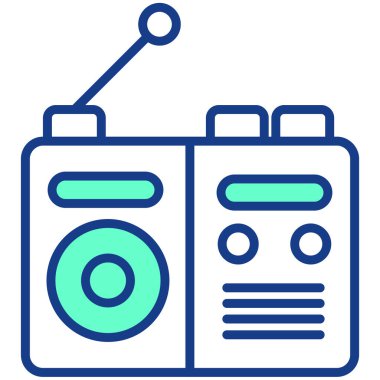 Ses. Web simgesi basit illüstrasyon