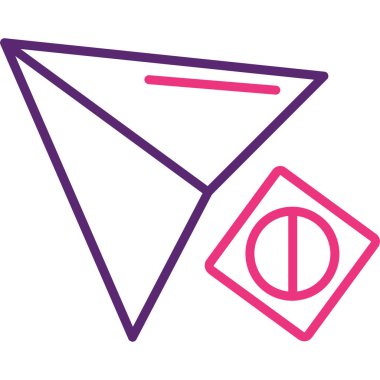 Bir uçurtma simgesinin vektör çizimi