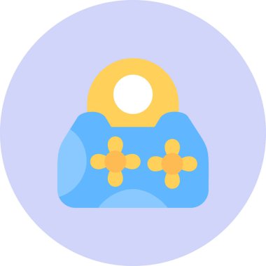 Oyun kontrolörü. Basit bir ikon. Web illüstrasyonu