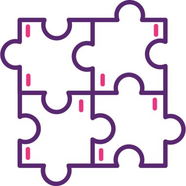 Yapboz simgesi. vektör illüstrasyonu