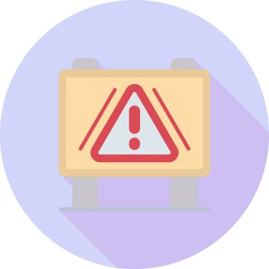 Uyarı. Web simgesi basit illüstrasyon